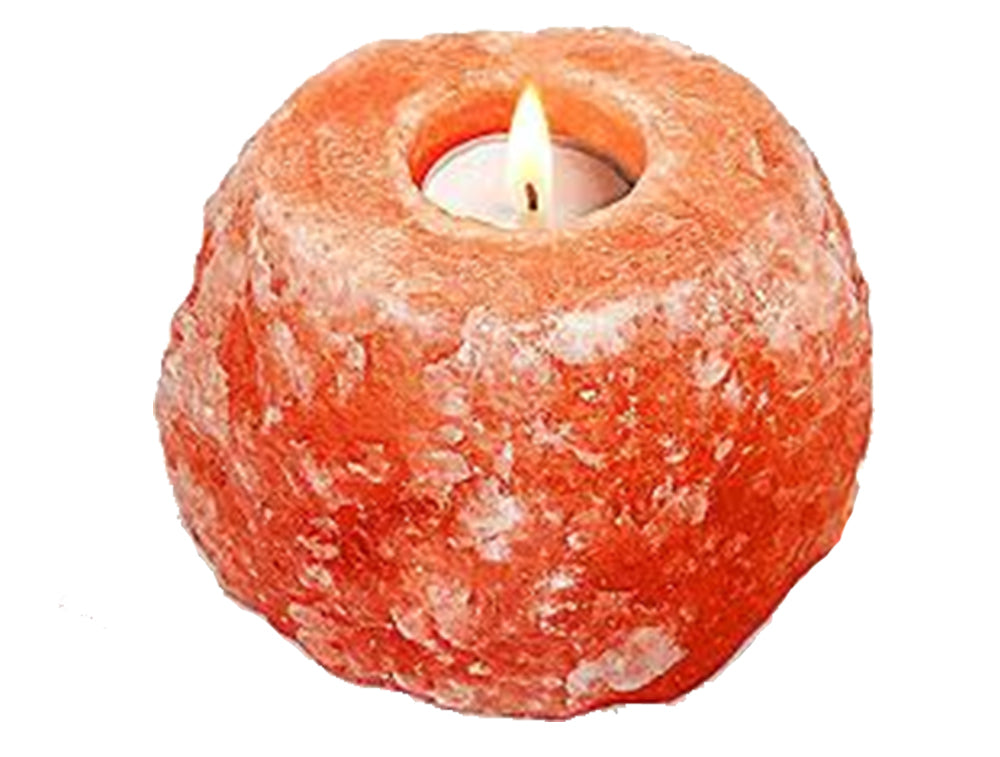 Natural Himalayan Single Salt Tea-Light Crystal Candle Holder Mother's Day Gift