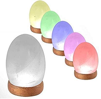 Himalayan Egg Salt Lamp LED Colour Changing USB Crystal Healing Ionizing Mother's Day Gift