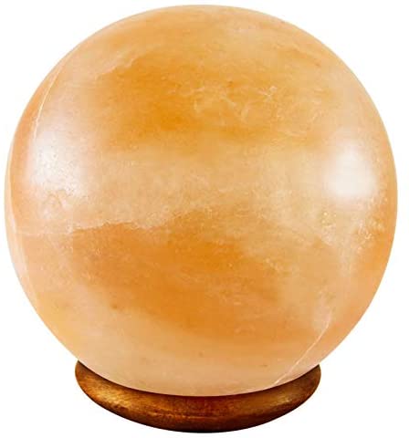 Himalayan Ball Rock Salt Sphere Globe Lamp UK Switch Cable Mother's Day Gift