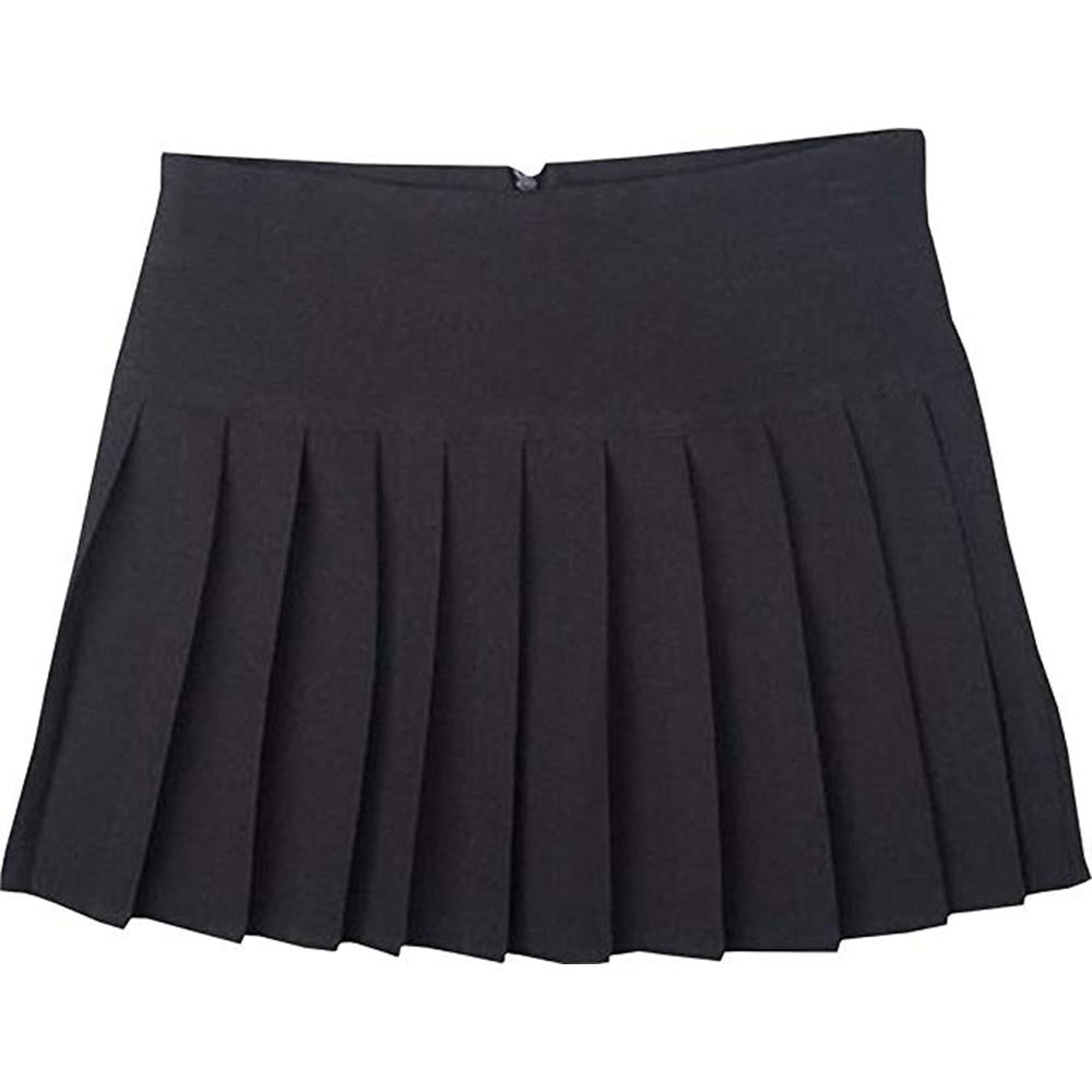 Girls Britney Pleated Skirt Black & Grey