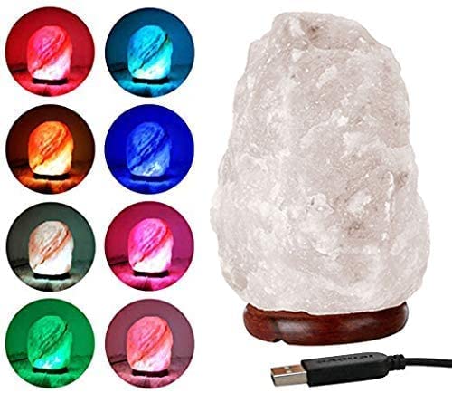 Himalayan Natural USB LED Colour Changing Night Light Salt Lamp Mother's Day Gift