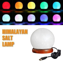 Himalayan Natural Rock Crystal USB Ball Shapes Salt Lamp Mother's Day Gift
