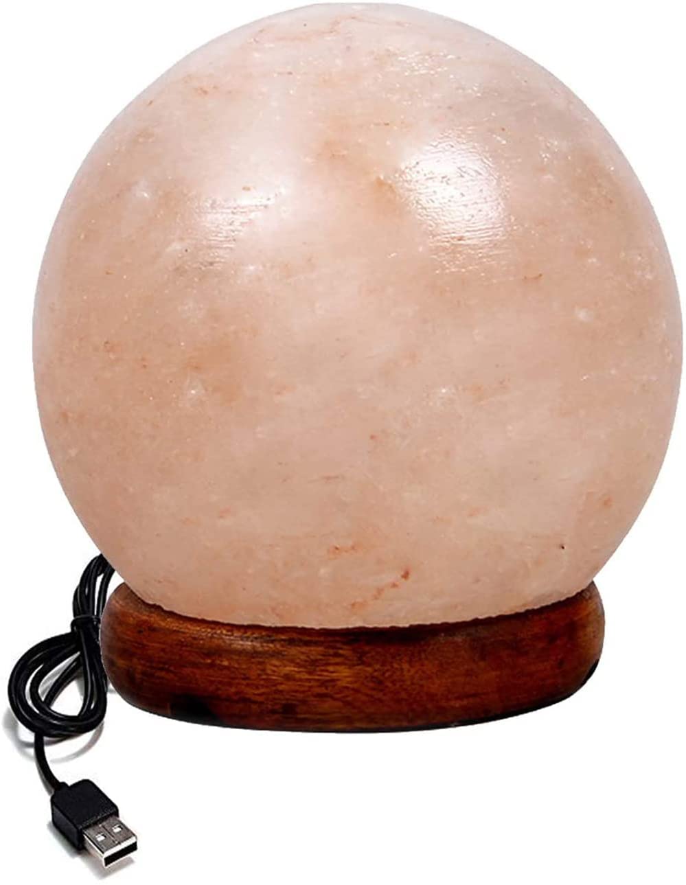 Himalayan Natural Rock Crystal USB Ball Shapes Salt Lamp Mother's Day Gift