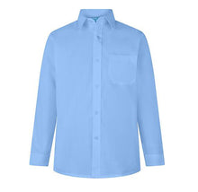 Girls Blue School Blouse/ Shirt Long or Short Sleeved