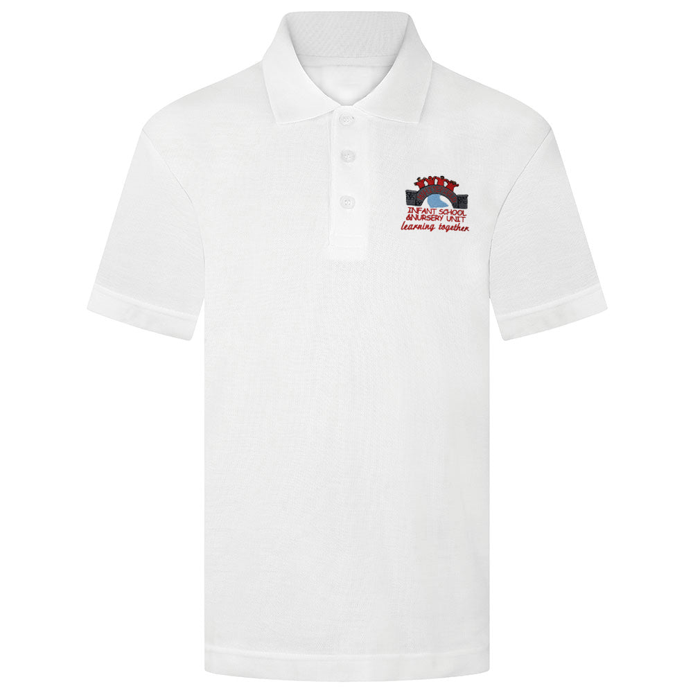 Whitefield Plain & Logo Polo Shirt