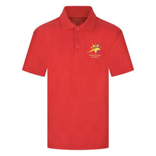 Pendle Primary Red Plain & Logo Polo Shirt
