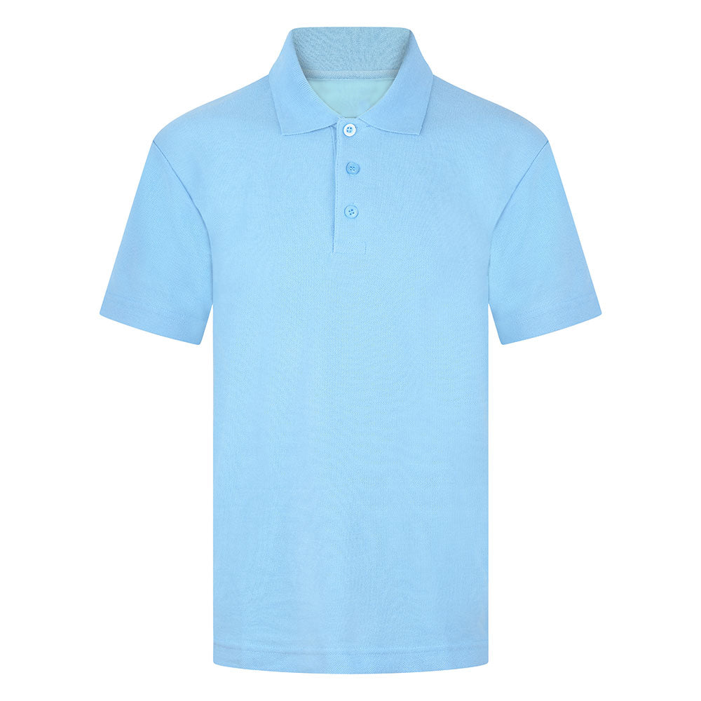 White & Pale Blue Polo Shirt