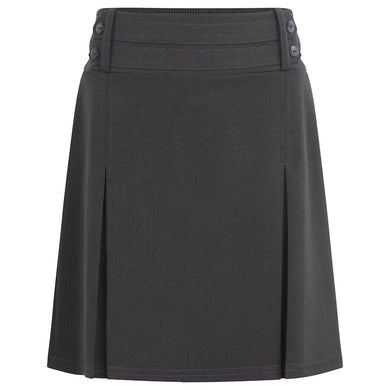 Grey Lycra Four Button Skirt