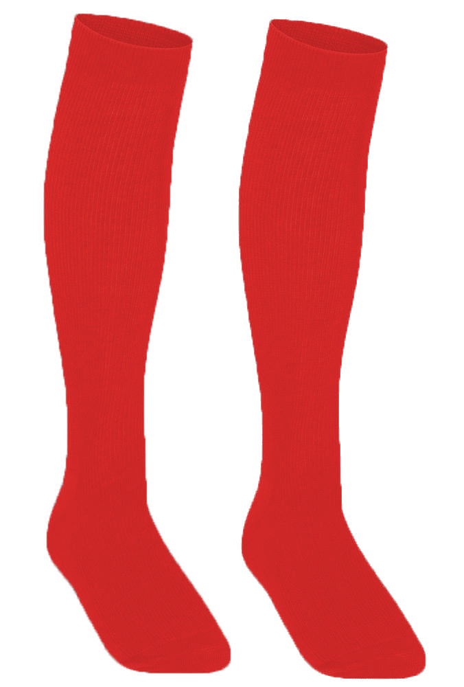 3 Pairs Girls Knee High Socks Black Grey & Red