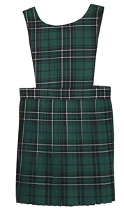 Green Tartan Pinafore Dress
