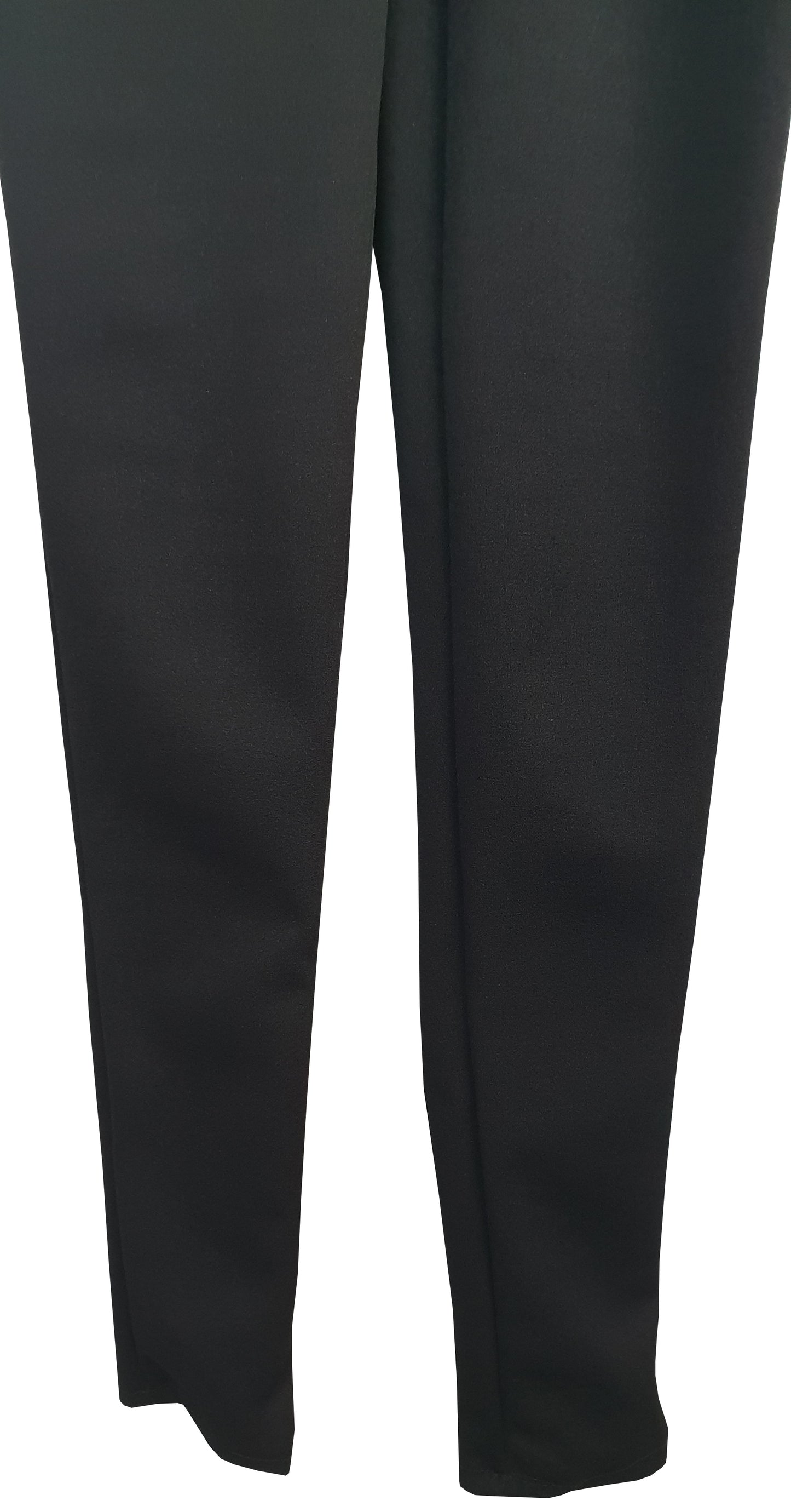 Girls Black Polyester Super Skinny Stretch Slim Fit Trouser