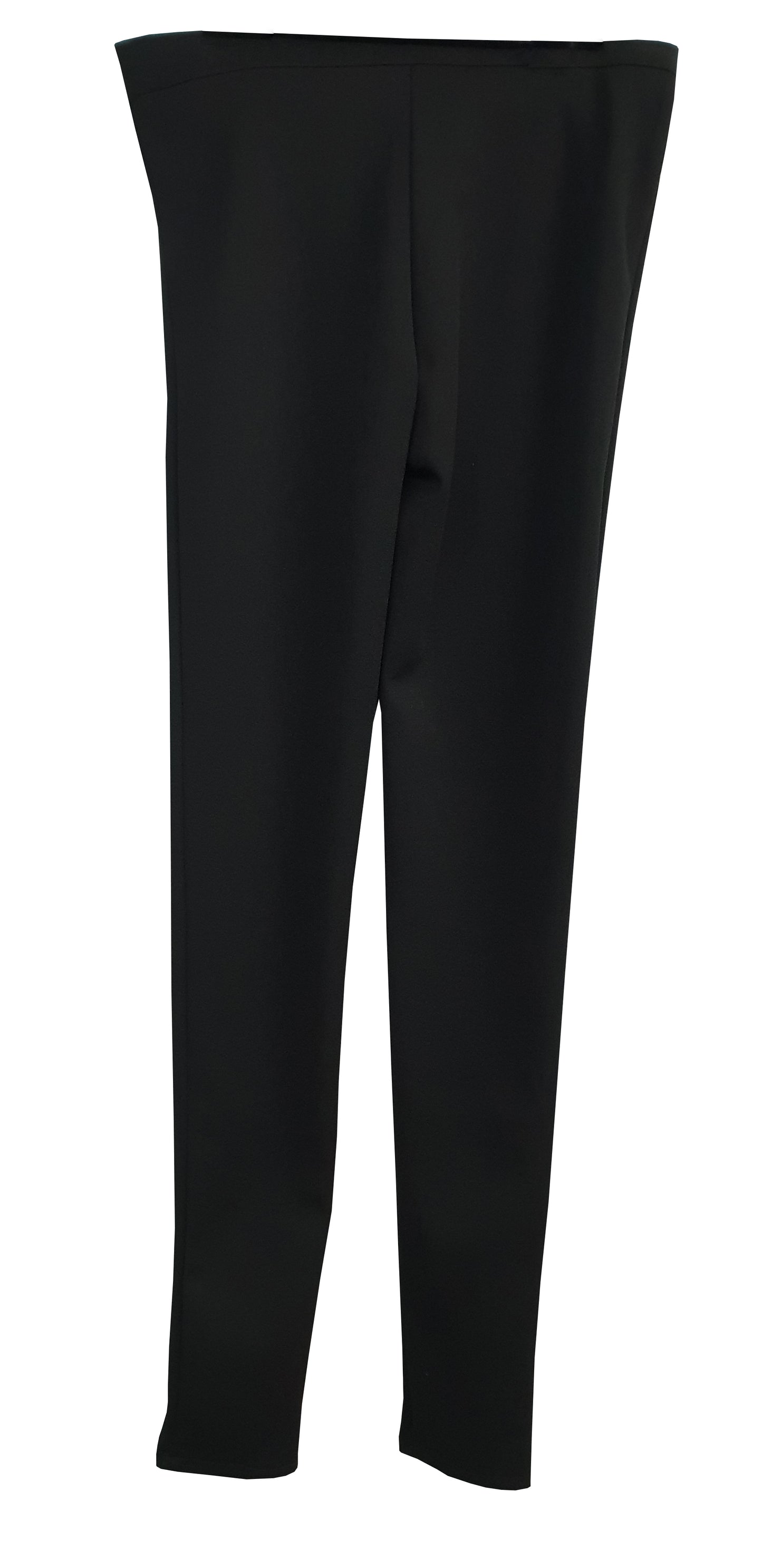 Girls Black Polyester Super Skinny Stretch Slim Fit Trouser