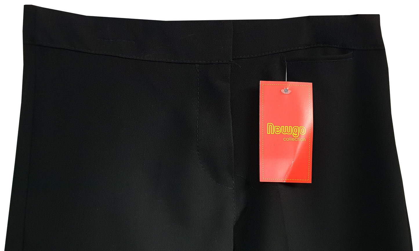 Regular Fit Girls Black Trouser With Adjusters