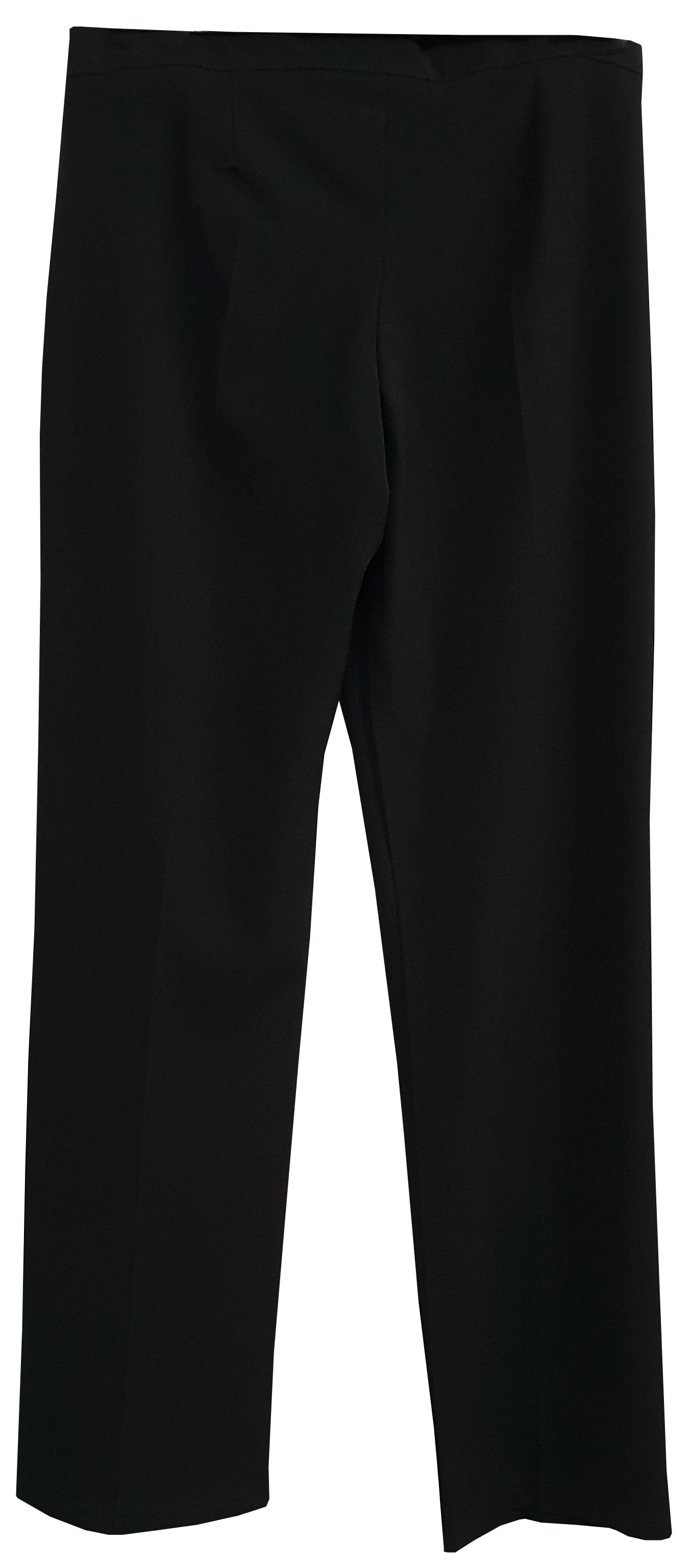 Regular Fit Girls Black Trouser With Adjusters