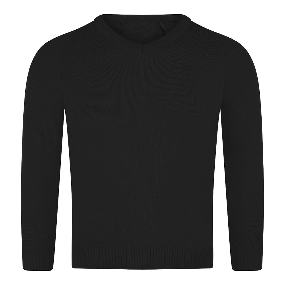 West Craven Black V Neck Jumper