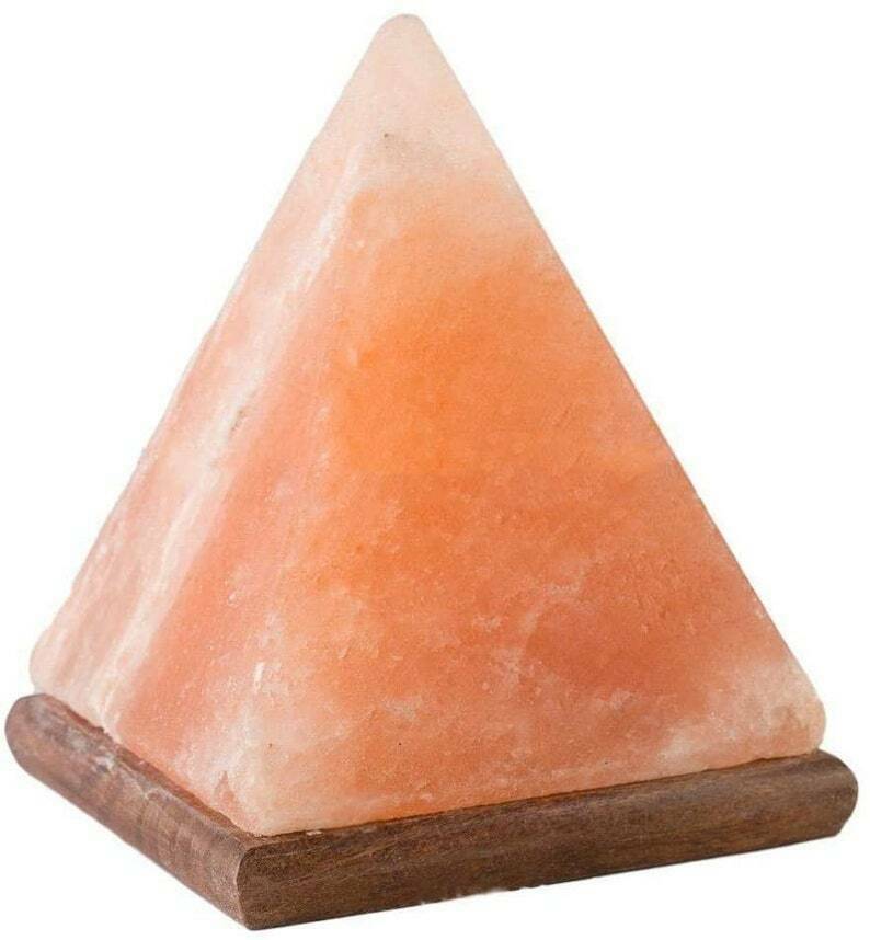 Himalayan Salt Pyramid Triangle Shape Crystal Rock Salt Lamp Mother's Day Gift