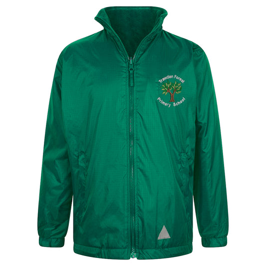 Trawden Forest Fleece Lined Raincoat Green