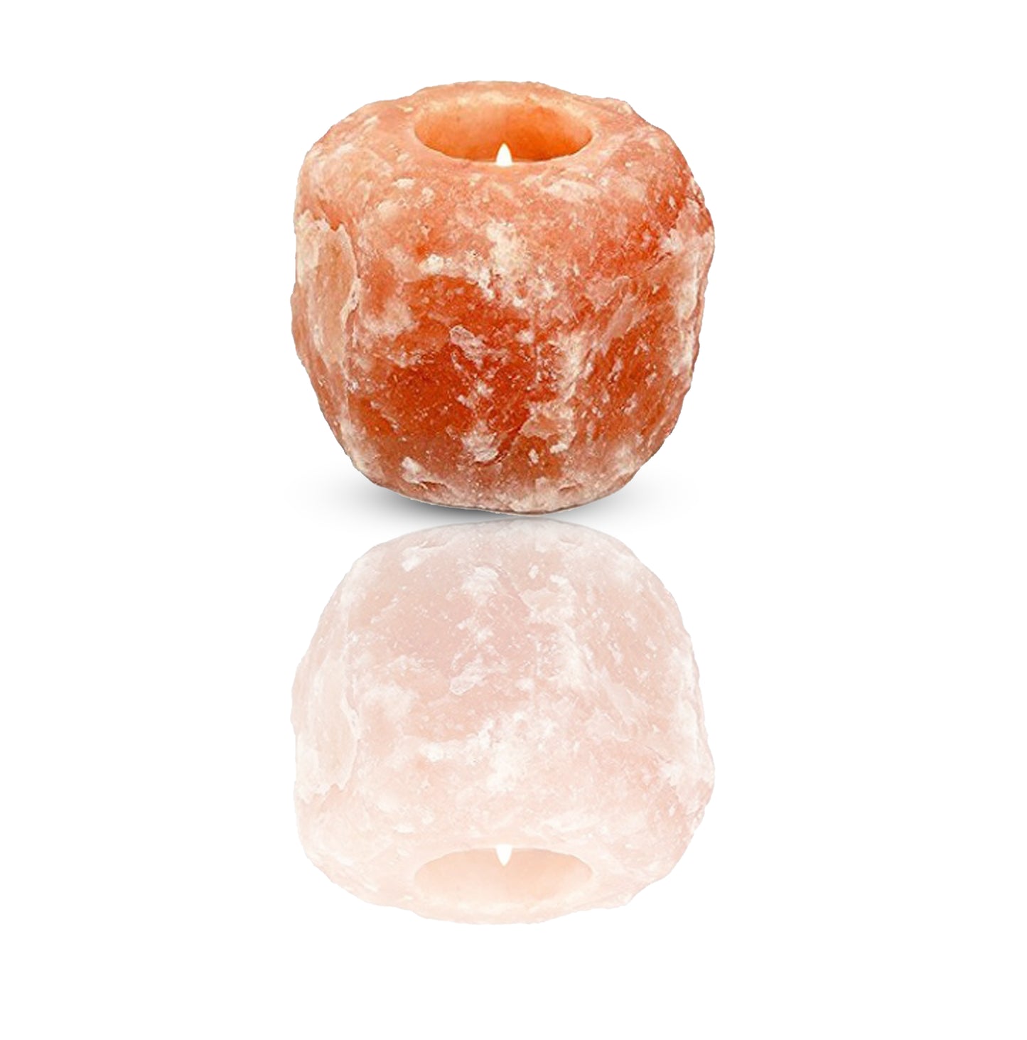 Natural Himalayan Single Salt Tea-Light Crystal Candle Holder Mother's Day Gift