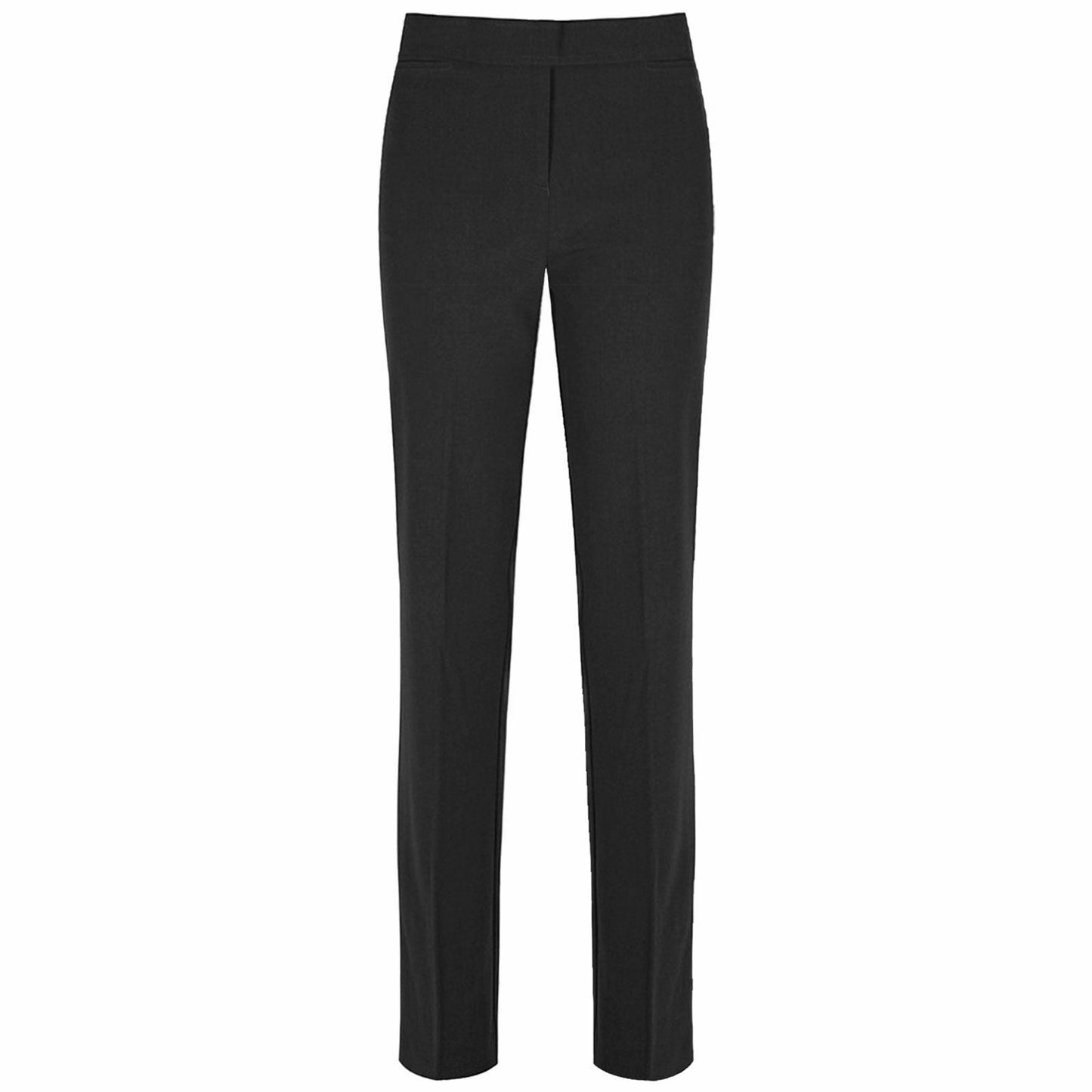 Girls Slim Fit Stretch Pull Up Trouser Black & Grey