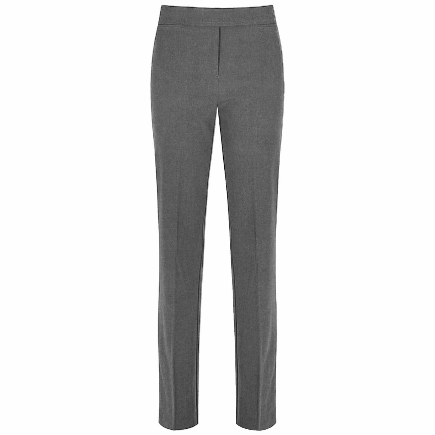 Girls Slim Fit Stretch Pull Up Trouser Black & Grey