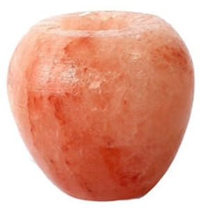 Natural Himalayan Crystal Rock Salt Pink Apple Shape Holds Candles Mother's Day Gift