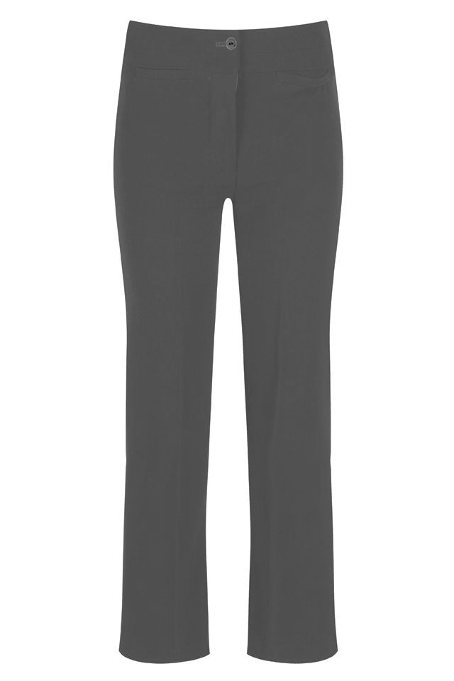 Coin Pocket Silm Fit Girls Trouser Black & Grey