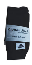 3 Pairs Short Ankle Socks Cotton Rich Black & Grey