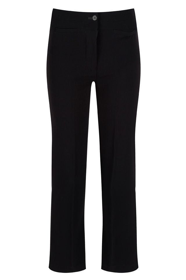 Coin Pocket Silm Fit Girls Trouser Black & Grey