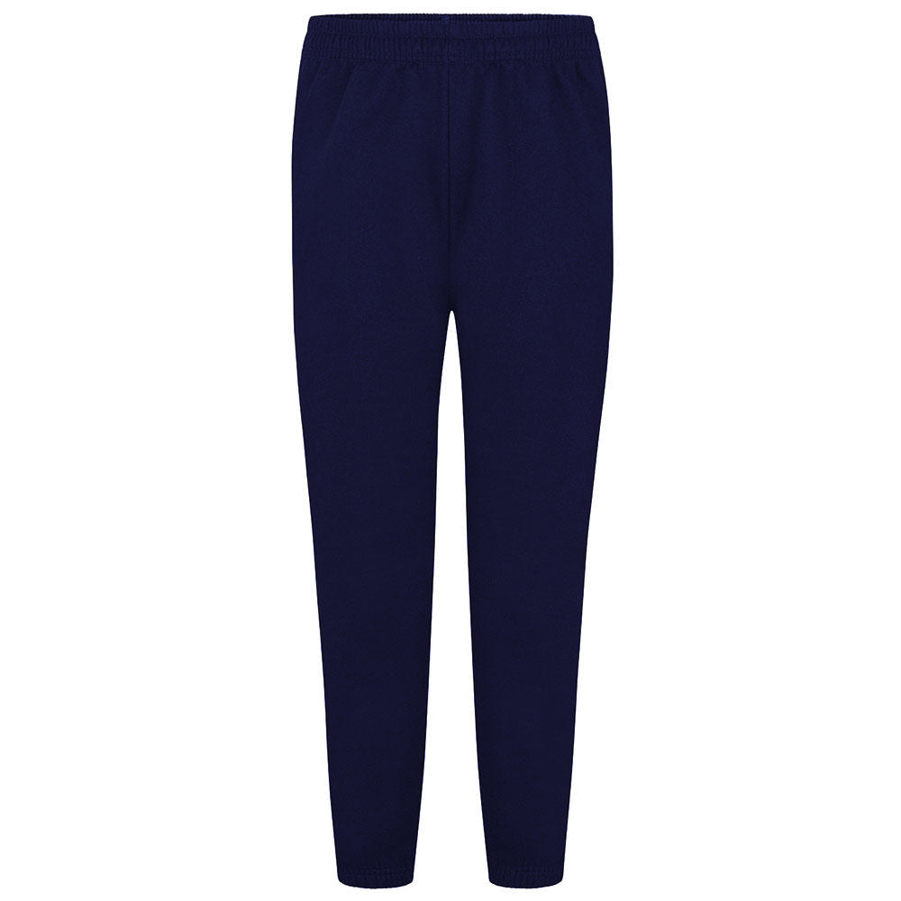 Plain Fleece PE Tracksuit Bottoms Navy & Black