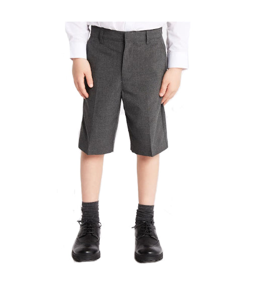 School Trouser Shorts Black & Grey