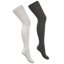 Over The Knee Socks Grey & White