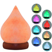 Himalayan Tear Dew Drop Salt Lamp USB LED Colour Changing Crystal Healing Ionizing Mother's Day Gift