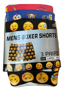 Emoji Boxer Shorts 3 Pairs