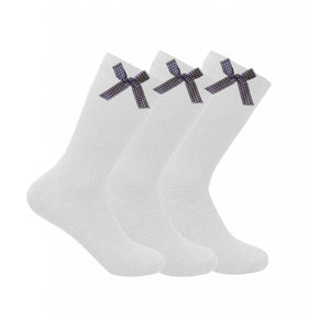 3 Pair Gingham Ankle Socks