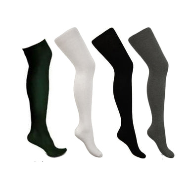 Over The Knee Socks Black, Grey, Green & White