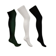 Over The Knee Socks Black Green & White