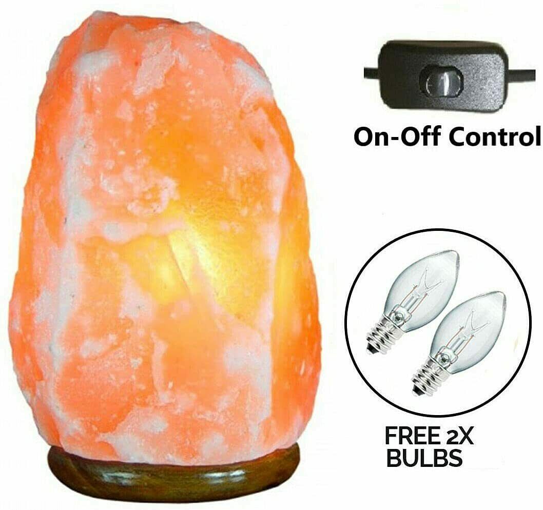 Himalayan Salt Lamp Crystal Pink Rock Lamp Natural Healing 100% Genuine Mother's Day Gift