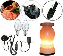 Vase Shape Himalayan Salt Table Lamp Natural Rock Purify Air Healing Ionizing Mother's Day Gift