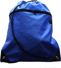 Drawstring PE Bag with Zip Pocket and Inner Pocket