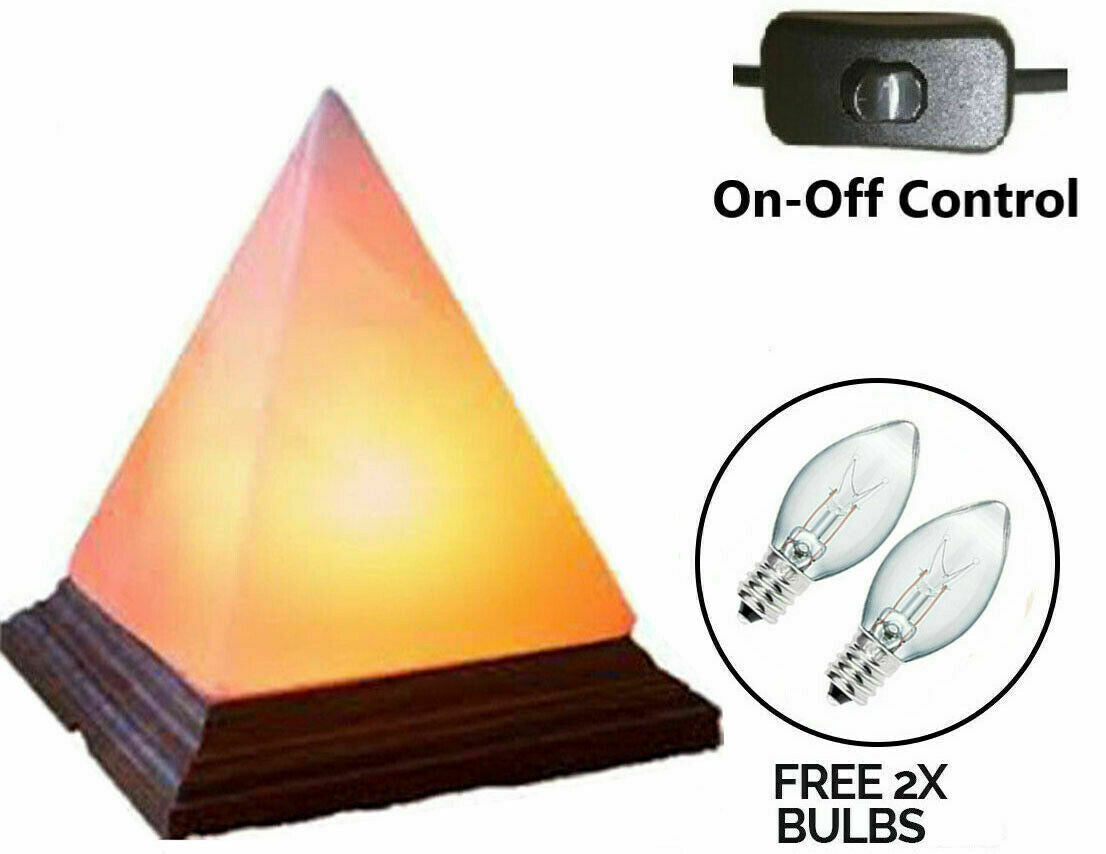 Himalayan Salt Pyramid Triangle Shape Crystal Rock Salt Lamp Mother's Day Gift