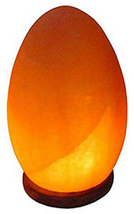 Himalayan Egg Shape Wooden Base Rock Crystal Salt Lamp  Mother's Day Gift