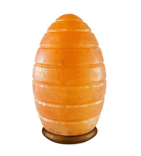 Himalayan Beehive Shape Crystal Salt Lamp UK Switch Cable +2 FREE Bulbs Mother's Day Gift