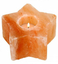Himalayan Star Shape Pink Rock Crystal Tea Light Candle Holder Mother's Day Gift