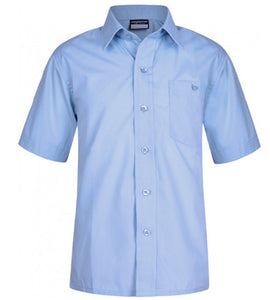 Boys Blue School Shirt with Breast Pocket