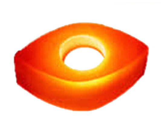 Himalayan Eye Shape Pink Rock Crystal Tea Light Candle Holder Mother Day Gift