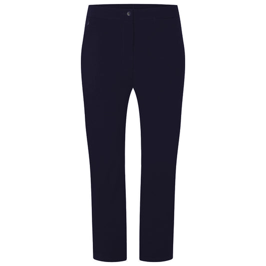 Girls Navy Sturdy Fit Trouser Half Elasticated