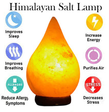 Himalayan Tear Dew Drop Pink Rock Crystal Salt 100% Genuine Lamp Mother's Day Gift