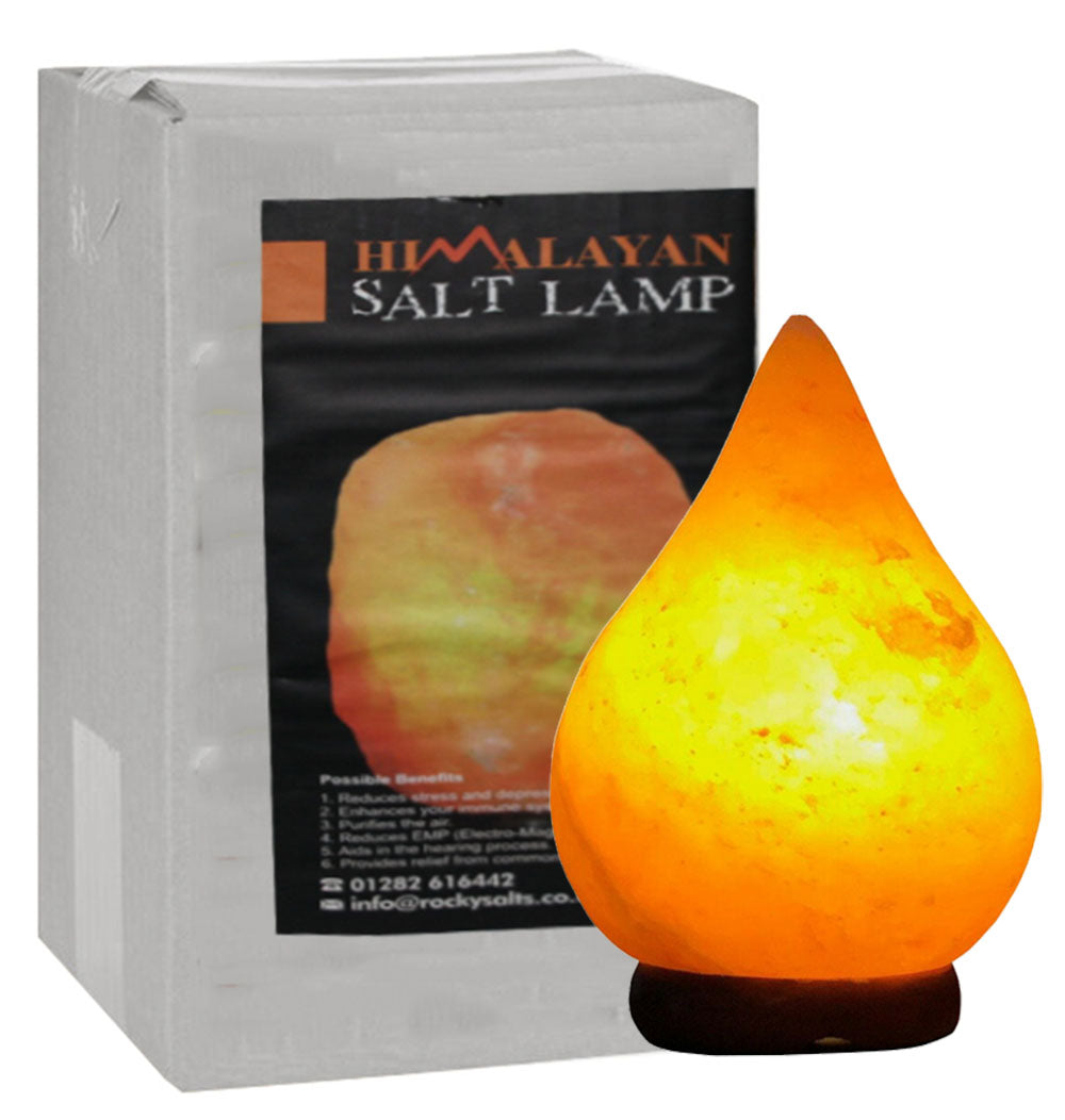 Himalayan Tear Dew Drop Pink Rock Crystal Salt 100% Genuine Lamp Mother's Day Gift