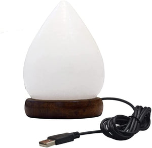 Himalayan Tear Dew Drop Salt Lamp USB LED Colour Changing Crystal Healing Ionizing Mother's Day Gift