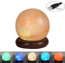 Himalayan Natural Rock Crystal USB Ball Shapes Salt Lamp Mother's Day Gift
